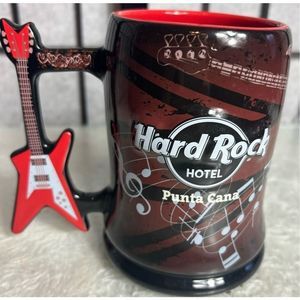 Hard Rock Punta Cana Rockstar Guitar Handle Coffee Mug